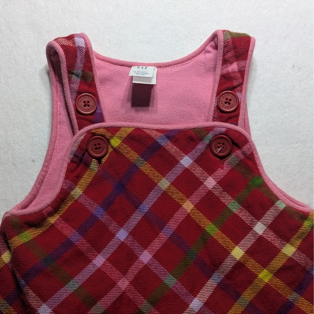 GAP Baby Quilted Plaid Jumper‎ Dress | 12–18 Months | NWOT